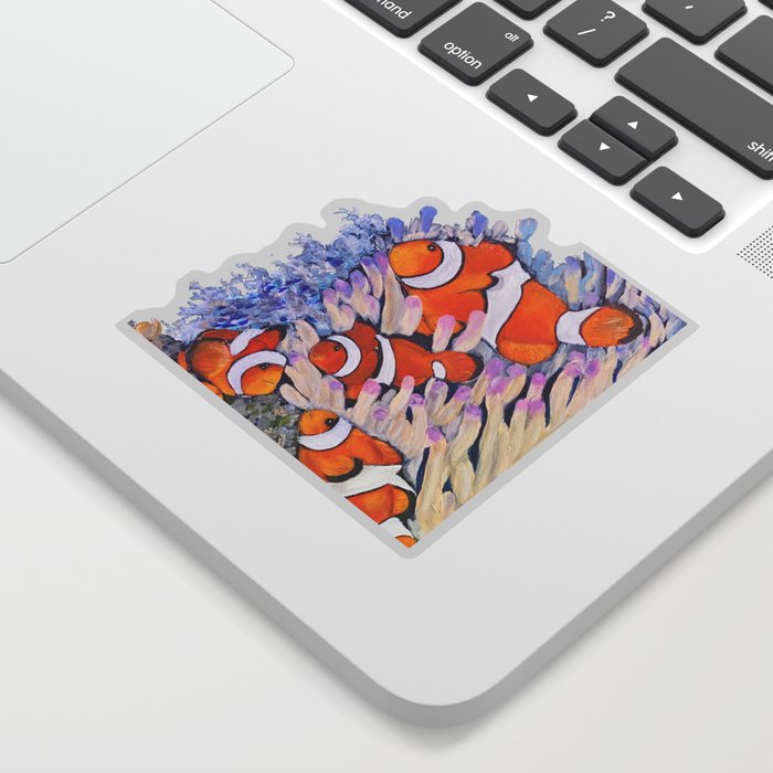 Colorful Clownfish Sticker