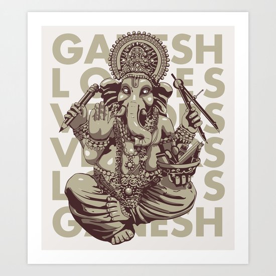 Ganesh Art Print
