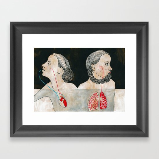 ikizler (twins) Framed Art Print