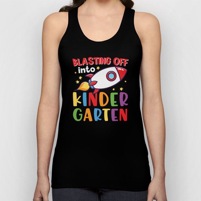 Blasting Off Into Kindergarten Tank Top