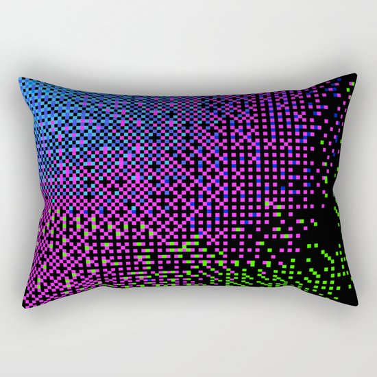 graphic pixel Rectangular Pillow