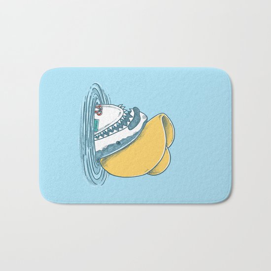 Funny Hat Shark Bath Mat