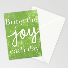Bring the Joy Stationery Card