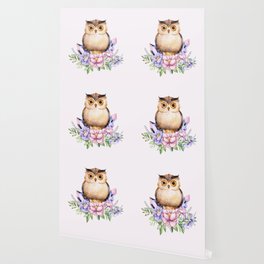 Little Owl Wallpaper For Any Decor Style Society6