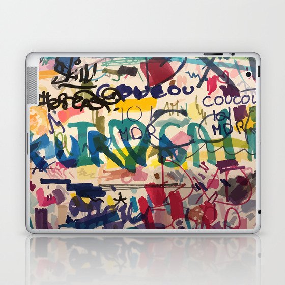 Urban Graffiti Paper Street Art Laptop & iPad Skin