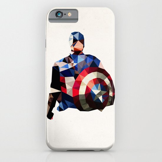 Polygon Heroes - Captain America iPhone & iPod Case
