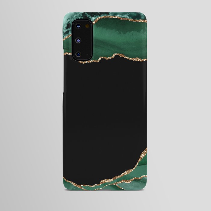 Emerald & Gold Agate Texture 03 Android Case