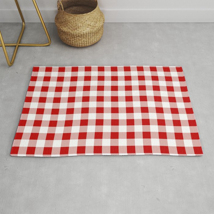 Classic Check - red Rug