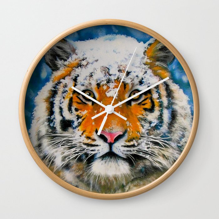 Siberian Tiger Wall Clock