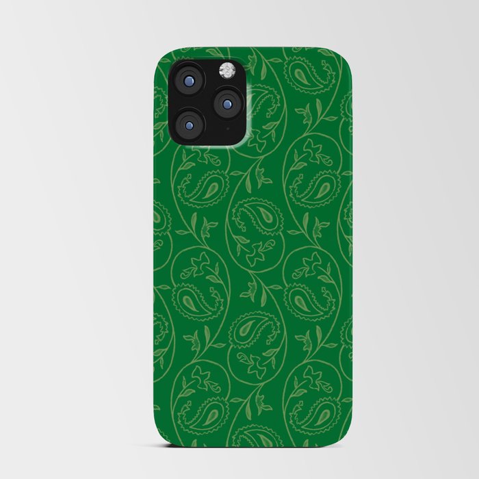 Green Leaves iPhone Card Case
