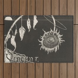 Gothic Sunflower - Van Gogh Inpired Outdoor Rug