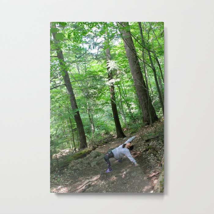 Forest Yoga Metal Print