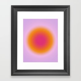 Lilac Orange Aura Glow Framed Art Print