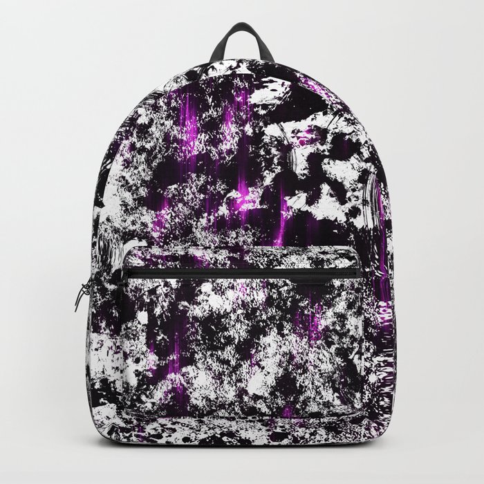 White, black and little pink Backpack