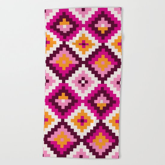 Aztec pattern Beach Towel