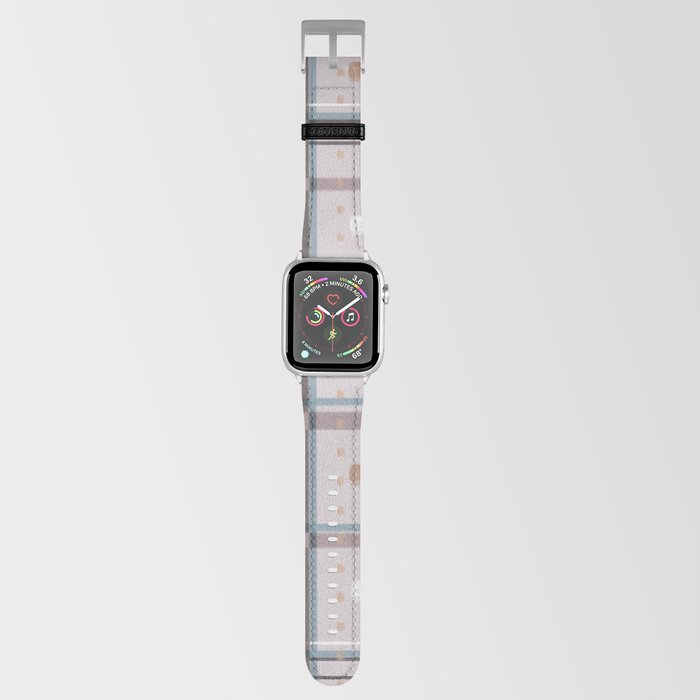 lilac blocky plaid Apple Watch Band