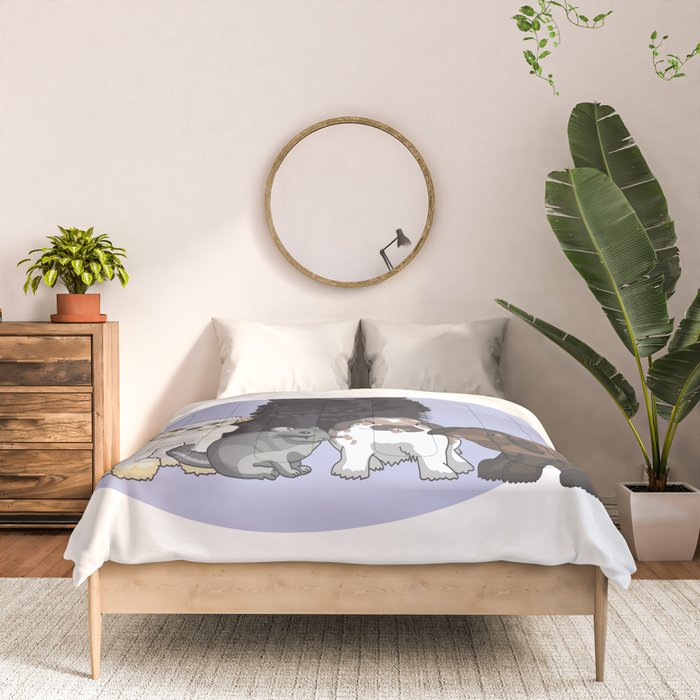 Sid and Family Comforter by Tina Park Studio Society6