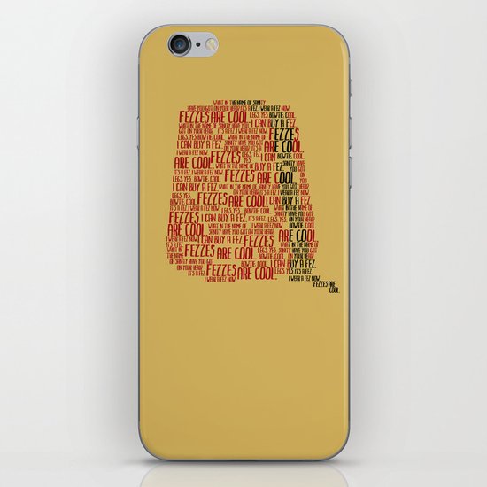 Fezzes are cool (Doctor Who) iPhone & iPod Skin