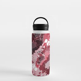 Modern, abstract pattern, white, pastel pink, grey Water Bottle