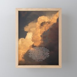 Shorter Lament Framed Mini Art Print