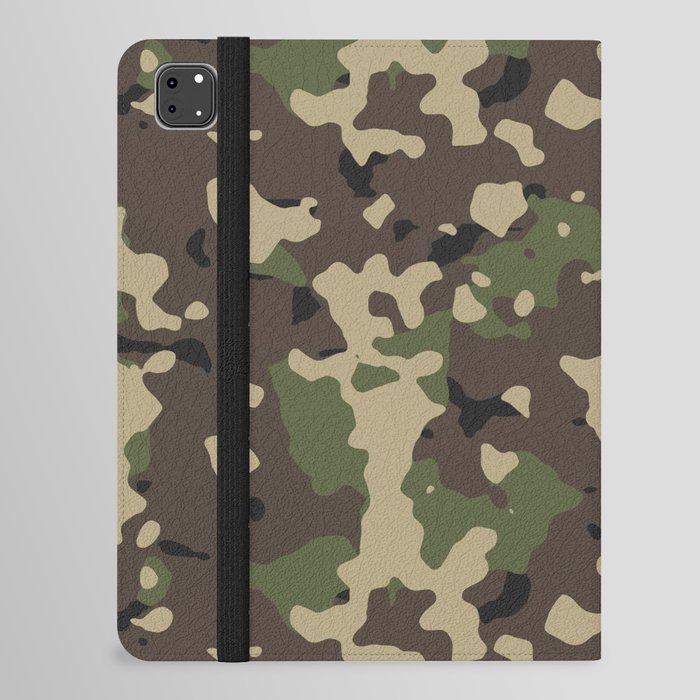 Military Olive Camouflage iPad Folio Case
