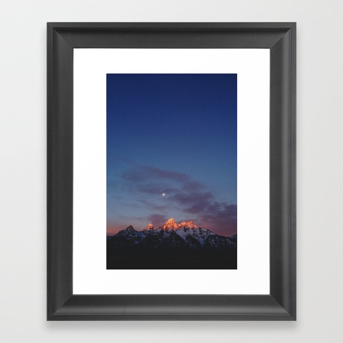 Teton Tips Framed Art Print by Kevin Russ | Society6