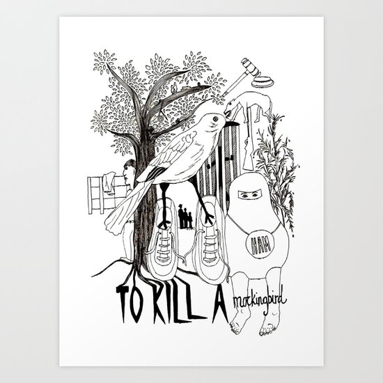 To Kill a Mockingbird Art Print