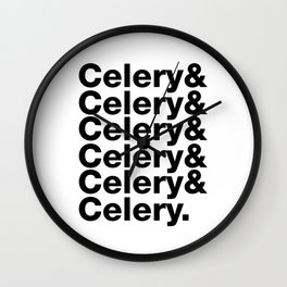 Celery & Celery Wall Clock