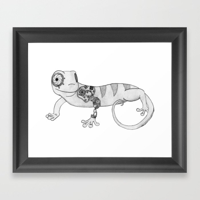 Lizardroid Framed Art Print