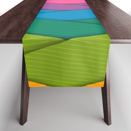 Bright Colored Paper Table Runner