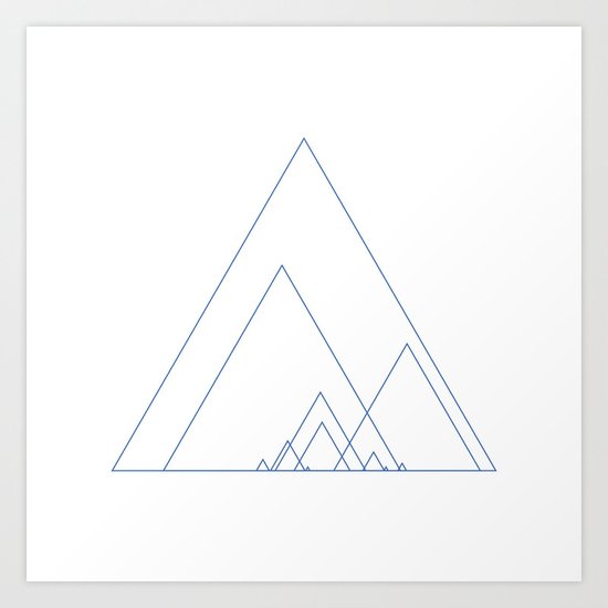 #390 Grand ridge – Geometry Daily Art Print