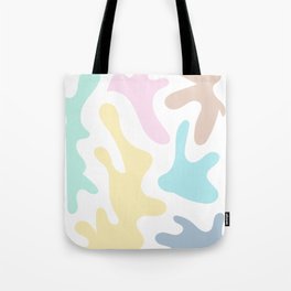 2 Abstract Shapes Pastel Background 220729 Valourine Design Tote Bag
