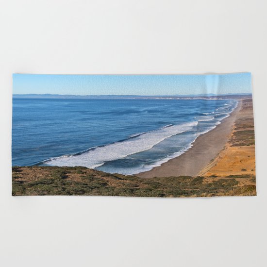 Point Reyes Coastal Scenery Beach Towel
