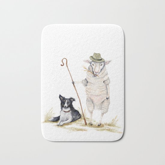 Sheepherd Sheep Bath Mat