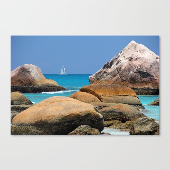 Sea Seychelles Canvas Print