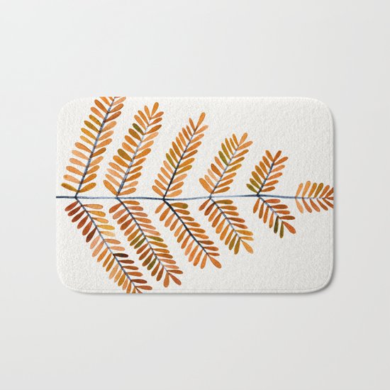 Autumn Leaflets Bath Mat