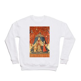 Lady and The Unicorn Medieval Tapestry Crewneck Sweatshirt