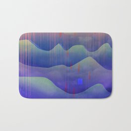 Sea of Clouds for Dreamers Bath Mat | Home, Block, Curated, Architecture, Pop, Multicolor, Pastel, Building, Montains, Menchulica 