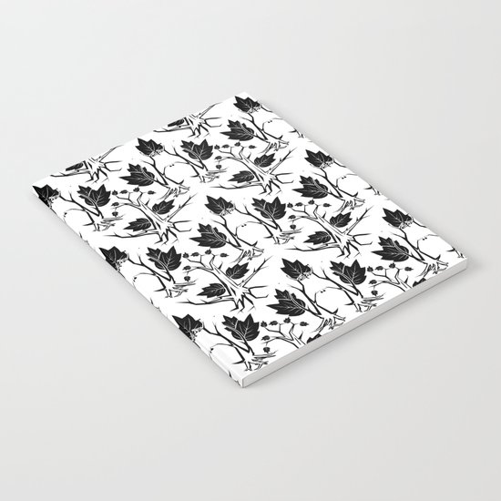 Pattern tree black Notebook