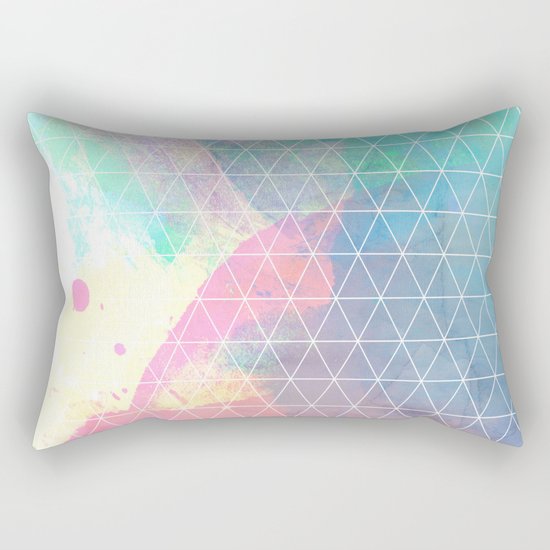 Geometric Shadows Rectangular Pillow