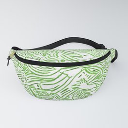 Collective tribal multiverse - green edition Fanny Pack