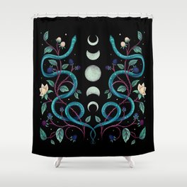 Serpent Moon Shower Curtain