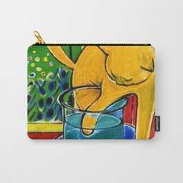 Henri Matisse - Cat With Red Fish still life painting Carry-All Pouch | Painting, Pearblossoms, Dinningroom, Zinnia, Badcat, Walldecor, Daffodils, Goldfish, Fruit, Fish 