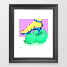 Loony Balloon Foot  Framed Art Print