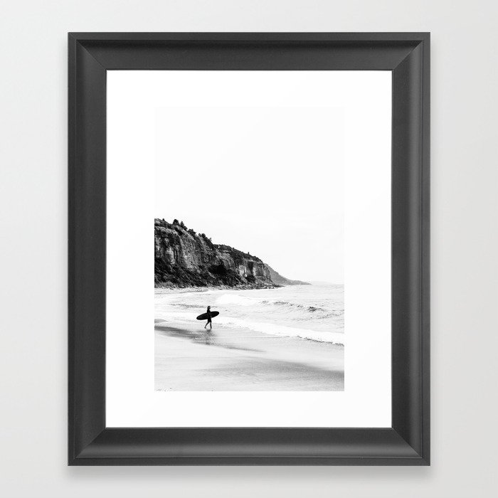 Surfer heads out II Framed Art Print