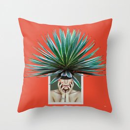 Lady of Thorns Throw Pillow