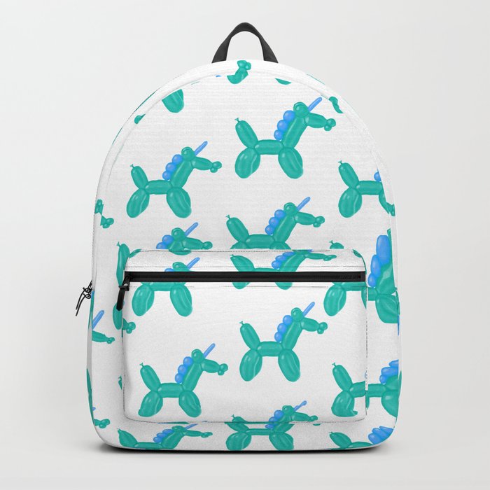 Balloon Unicorn- green and blue Backpack