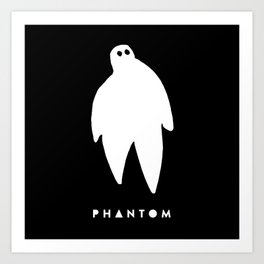 Phantom Dude W/Logo Pocket (Dark) Art Print
