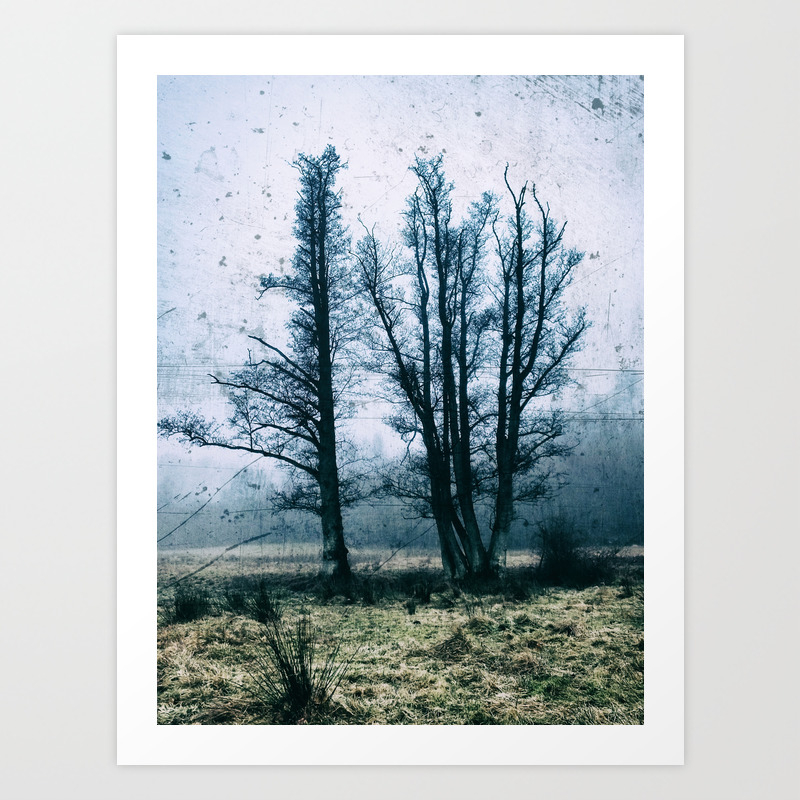Bare Winter Trees Art Print By Kmstahlros Society6
