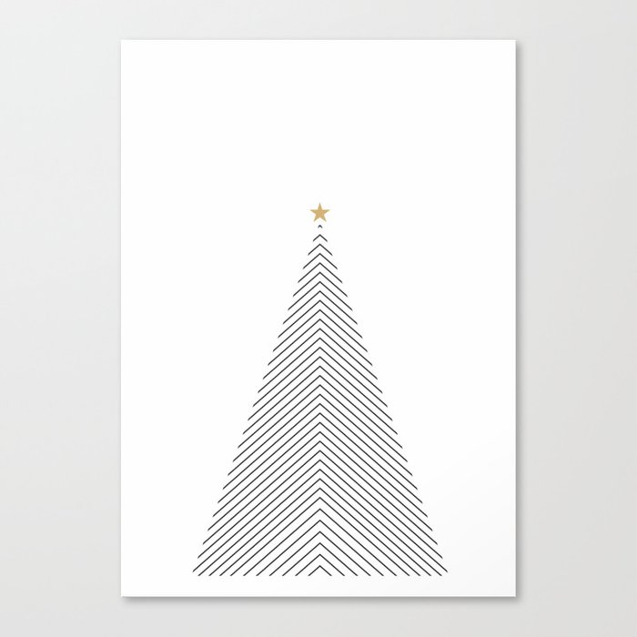 Minimal Christmas Tree #society6 #decor #buyart Canvas Print